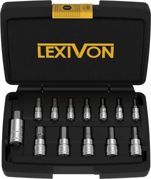 Hex Bit Socket Set, Premium S2 Alloy Steel | 13-Piece Metric 2Mm – 14Mm Set | Enhanced Storage Case (Lx-141) | Individual Drive Sockets Individual Drive Sockets Individual Drive Sockets