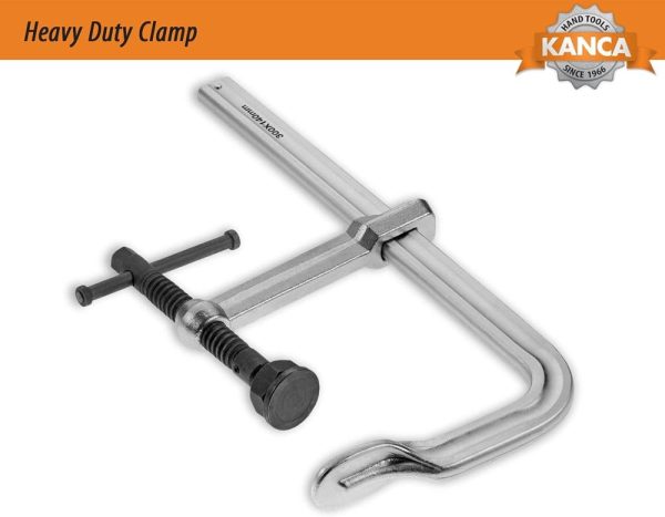 Kanca- Hdc-250 Heavy Duty Clamps, Clamping Force 12,000 N, Opening 10 Inch, Drop-Forged F-Clamp, Welding Tools, Bar Clamp, 250 Mm | Clamps Clamps Clamps