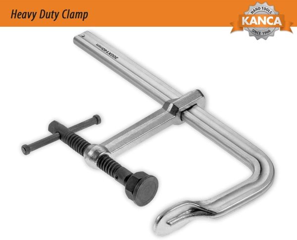 Kanca- Hdc-250 Heavy Duty Clamps, Clamping Force 12,000 N, Opening 10 Inch, Drop-Forged F-Clamp, Welding Tools, Bar Clamp, 250 Mm | Clamps Clamps Clamps