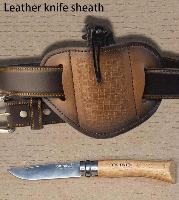 Leather Knife Sheath For Belt,Universal Knife Sheaths-Knife Holster Edc Tool-Pocket Knife Holster | Knife Sheaths Knife Sheaths Knife Sheaths