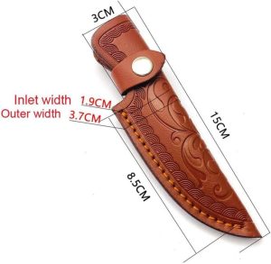 Leather Sheath Fixed Blade Straight Knife Leather Sheath Scabbard Pouch Brown/Black | Knife Sheaths Knife Sheaths Knife Sheaths