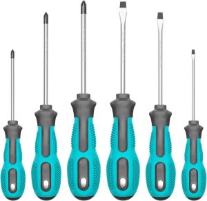 Magnetic Screwdriver Set, 6-Piece Screw Driver Kit With 3 Phillips And 3 Flat, Professional Non-Slip Cushion Grip Nut Driver Repair Tool Set. Stocking Stuffers For Men Gifts | Screwdriver Sets Screwdriver Sets Screwdriver Sets