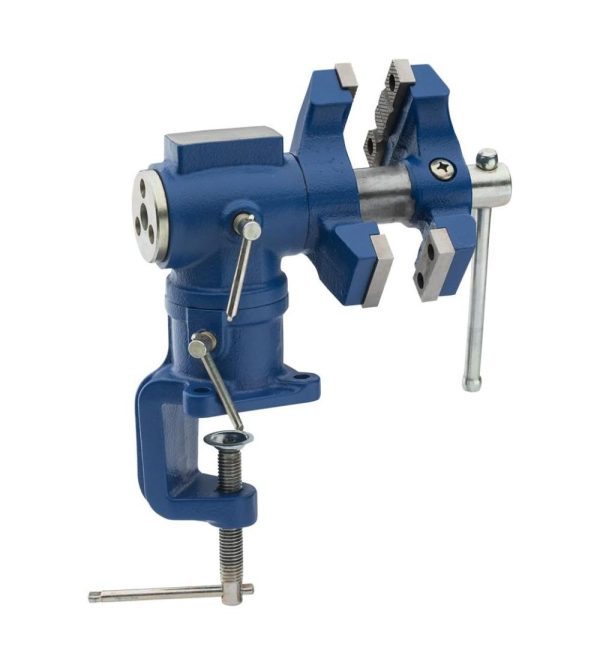 Multi-Position Modular Vise | Cast Iron Wood And Metal Working Tabletop | Double Set Of Rotating Jaws | Built-In Anvil | Easy To Move | 2-1/4" Maximum Jaw Opening Width | Vises Vises Vises