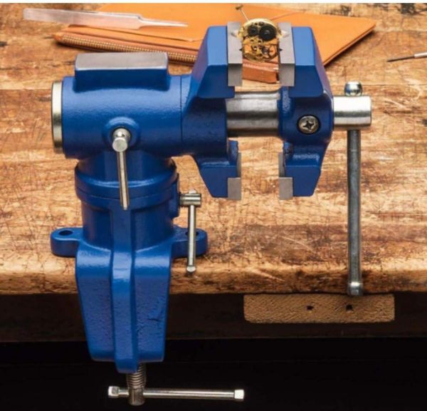 Multi-Position Modular Vise | Cast Iron Wood And Metal Working Tabletop | Double Set Of Rotating Jaws | Built-In Anvil | Easy To Move | 2-1/4" Maximum Jaw Opening Width | Vises Vises Vises