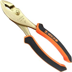 Non-Sparking Slip Joint Pliers 8", Spark-Free Safety Wire Cutter Pliers, Din Standard, Bam & Fm Certificate, Opening Max 13Mm, Aluminum Bronze | Slip-Joint Pliers Pliers Slip-Joint Pliers