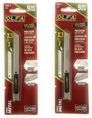 O L F A 5018 Svr-1 9Mm Stainless Steel Slide-Lock Utility Knife (2 Pack) | Knives Knives Knives