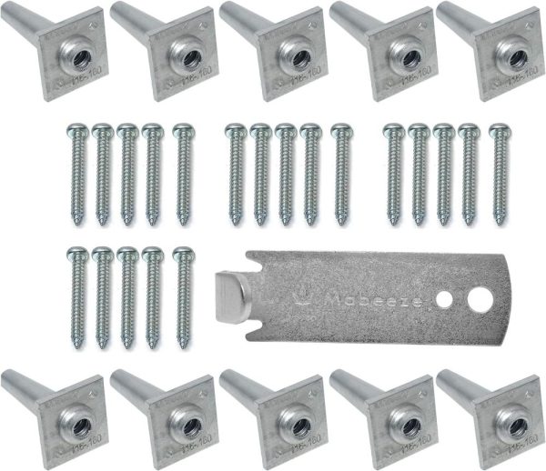 One Way Anchor Vise For Grape Trellis – 8-11 Gauge Wire With Screws, 10 Pack Tightening Vise For Vineyard, Arbor Or Fences | Vises Vises Vises