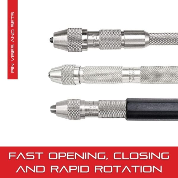 Pin Vise With Insulated, Octagonal Handles, Smaller Body Diameter, And Special Tapered Collet For Maximum Clamping Surface – .050-.125" Range – 166C | Vises Vises Vises