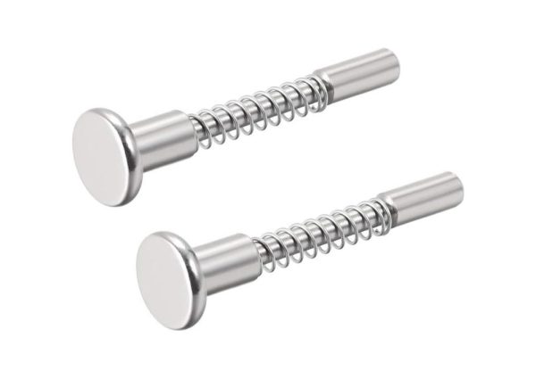 Plunger Latches Spring Loaded Stainless Steel 6Mm Dia Head 6Mm Dia Spring 60Mm Total Length, 2Pcs | Spring Plungers Spring Plungers Spring Plungers