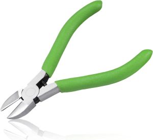 Precision Diagonal Cutting Pliers 4-Inch Wire Cutters Diagonal Side Cutters Small Wire Flush Cutters Spring Loaded Wire Snips For Jewelry Making Cutting Plastic Cable Ties | Side-Cutting Pliers Pliers Side-Cutting Pliers