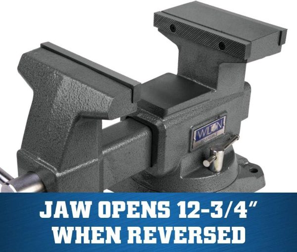 Reversible Bench Vise, 6-1/2" Jaw Width, 7-1/4" & 12-3/4" Jaw Opening, 4" Throat (Model 4650R) | Vises Vises Vises