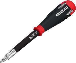 Sd41 5-In-1 Lightweight Safety Shockproof Screwdriver With 4 Bits | Screwdrivers Screwdrivers Screwdrivers