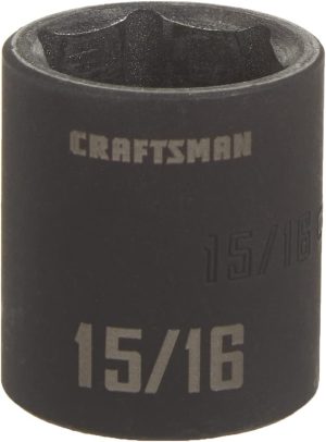 Shallow Impact Socket, Sae, 1/2 Inch Drive, 15/16 Inch, 6 Point (Cmmt15857) | Individual Drive Sockets Individual Drive Sockets Individual Drive Sockets