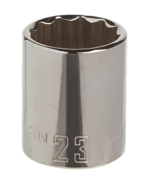 Shallow Socket, Metric, 1/2-Inch Drive, 23Mm, 12-Point (Cmmt44240) | Individual Drive Sockets Individual Drive Sockets Individual Drive Sockets