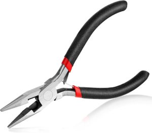 Small Needle Nose Pliers Set 5 Inch Long Nose Pliers With Comfort Grip, Premium Mini Jewelry Needlenose Pliers Rust-Proof For Jewelry Making, Handmade Craft(Black) | Needle-Nose Pliers Needle-Nose Pliers Needle-Nose Pliers