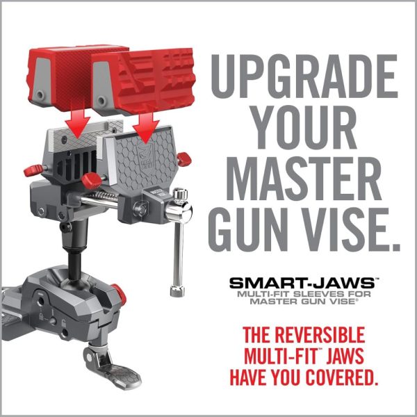 Smart-Jaws Multi-Fit Sleeves | Upgraded Vise Jaws | Non-Marring, Heat Resistant Bench Vise Jaws | 9 Different Grooves For Optimal Secure Fit On Variety Of Shapes And Sizes | Vises Vises Vises