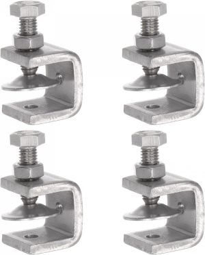 Stainless Steel C-Clamp With 0.79 Inch Wide Jaw Opening For Woodworking Welding Building Household Mount 4 Pcs | Clamps Clamps Clamps