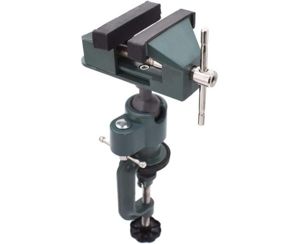 Universal Table Vise 3" Aluminum Swivel Bench Vise 360 Degrees Rotating Fit For Holding Small Parts In Jewelry Hobby Model Making Electronics And More | Vises Vises Vises