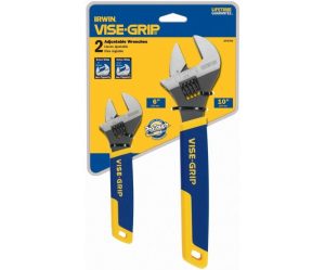 Vise-Grip Adjustable Wrench Set, Sae Wrenches, 6-Inch & 10-Inch (2078700) | Adjustable Wrenches Adjustable Wrenches Adjustable Wrenches