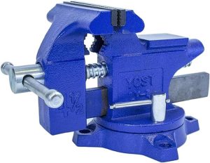 Vises Lv-4 Homeowner’s Vise | 4.5 Inch Jaw Width With A 3 Inch Jaw Opening Home Vise | Secure Grip With Swivel Base | Blue | Vises Vises Vises