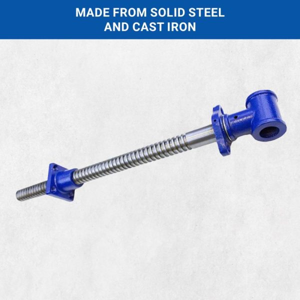 Vises Y18Ss Vise Screw | 18 Inch Diy Vise Tool | Solid Steel Main Screw With A Cast Iron Body Construction, Blue Metallic | Vises Vises Vises