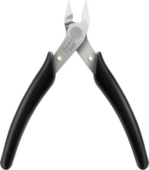 Wire Cutter, Flush Cutter, Esd Micro Cutter, Stainless Steel Side Cutter, Soft Silicone Handle Sprue Cutting Pliers To Cut Wire And Plastic(1Pack) | Side-Cutting Pliers Pliers Side-Cutting Pliers