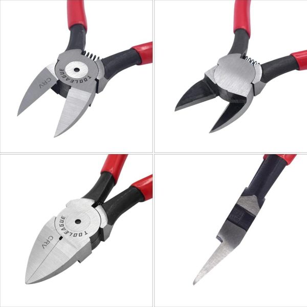 Wire Flush Cutters, 7-Inch C-Rv Ultra Sharp Flush Cut Pliers, Heavy Duty Wire Cutters For Crafts,Artificial Flowers,Jewelry Making, Electrical & Any Clean Cut Needs | Side-Cutting Pliers Pliers Side-Cutting Pliers