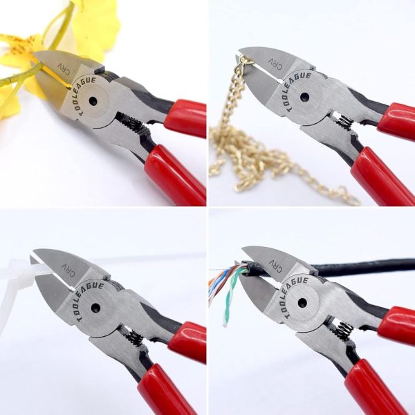 Wire Flush Cutters, 7-Inch C-Rv Ultra Sharp Flush Cut Pliers, Heavy Duty Wire Cutters For Crafts,Artificial Flowers,Jewelry Making, Electrical & Any Clean Cut Needs | Side-Cutting Pliers Pliers Side-Cutting Pliers