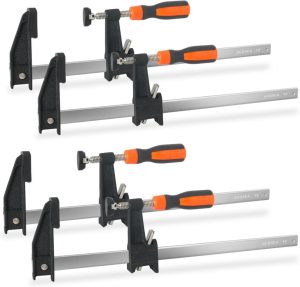 Woodworking Clamps,4-Pack 12 Inch Bar Clamps Heavy Duty Adjustable And Release Quickly,Wood Clamps Throat Depth 2.5 Inch Clamps Force 600 Lbs | Clamps Clamps Clamps