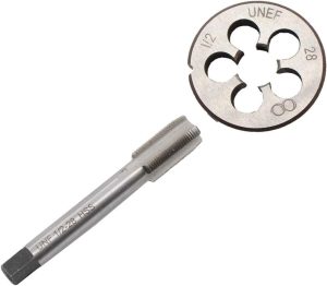 Xtremeamazing 1/2-28 Tpi Tap And Die Set Hss 1/2" X 28 22Lr 223 5.56 9Mm Unef High Speed Steel Right Hand Thread Tap Tool | Threading Taps Threading Taps Threading Taps