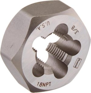 Tools 7404 High Carbon Steel Re-Threading Hexagon Taper Pipe Dies – Die 3/8-18Npt Hrt Hanson | Threading Dies Threading Dies Threading Dies