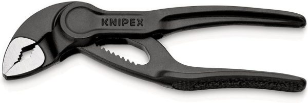 Cobra Xs Mini Water Pump Pliers, 100 Mm, Nuts To 24 Mm, Pipes To 28 Mm, Self-Locking, Fine Adjustment By Button Push, Edc, 87 00 100 | Slip-Joint Pliers Pliers Slip-Joint Pliers