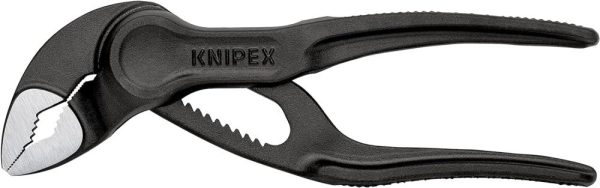 Cobra Xs Mini Water Pump Pliers, 100 Mm, Nuts To 24 Mm, Pipes To 28 Mm, Self-Locking, Fine Adjustment By Button Push, Edc, 87 00 100 | Slip-Joint Pliers Pliers Slip-Joint Pliers