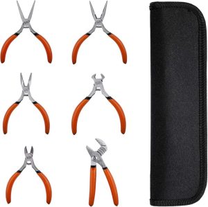 Plier Set, Mini, 6-Piece, Easily Bend And Cut Wires (Bdht84003) | Plier Sets Plier Sets Plier Sets